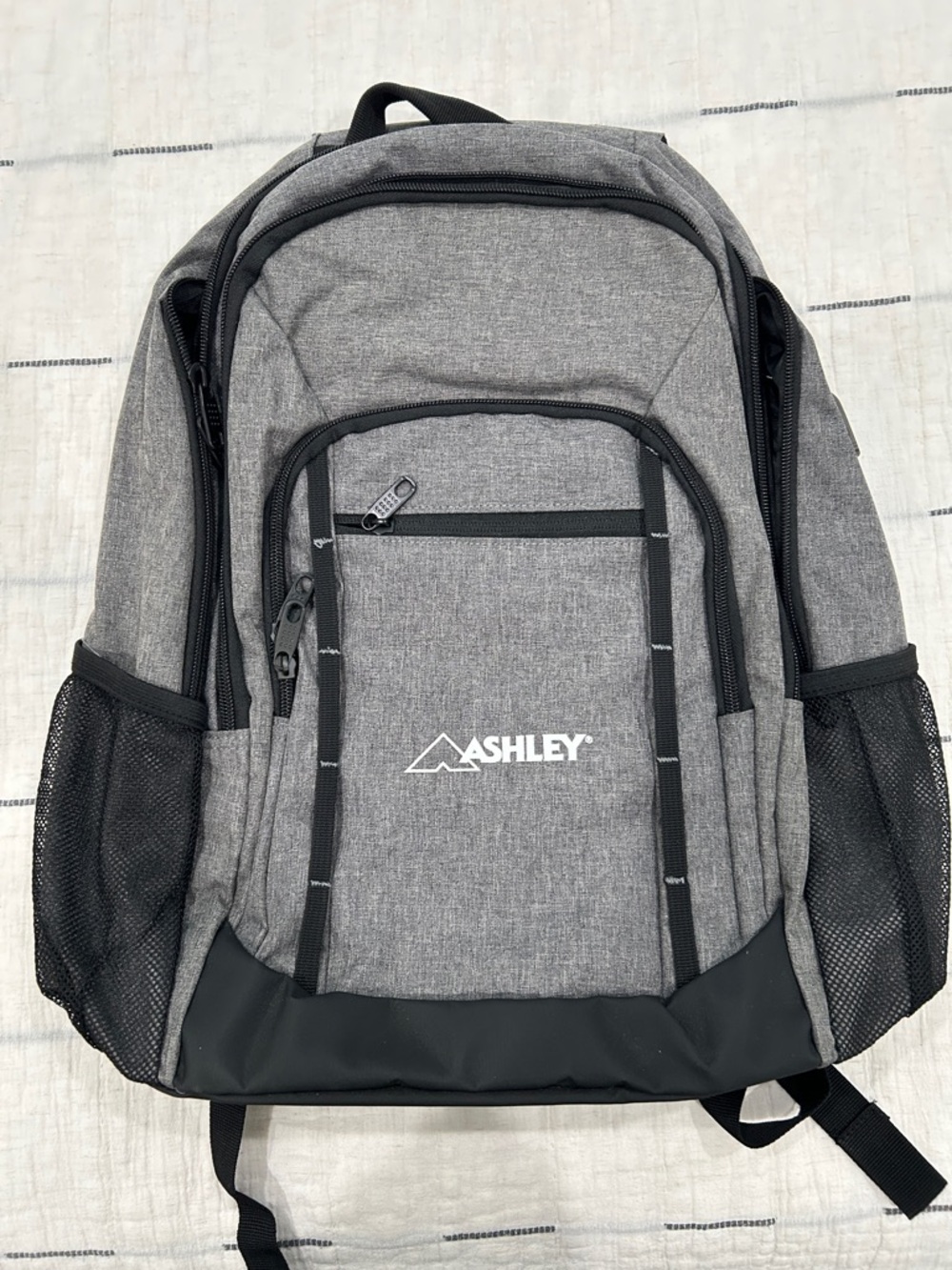 Heathered Laptop Backpack - Picture 4 of 8